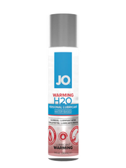 JO H2O Warming personal lubricant in a 30mL bottle.