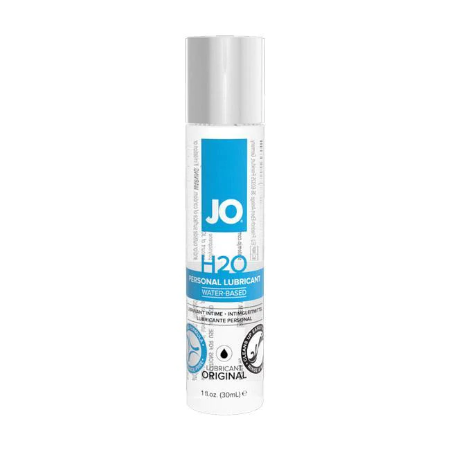 JO H2O Original water-based personal lubricant in a 1oz bottle.