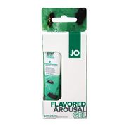 JO Mint Chip Chill Arousal Gel in a white tube with green accents.