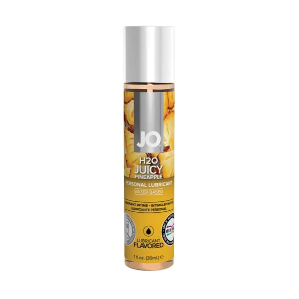 JO H2O Juicy Pineapple personal lubricant in a 1oz bottle.