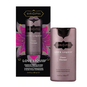 Kama Sutra Love Liquid Classic water-based personal lubricant in a pink bottle.