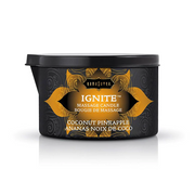 Kama Sutra Ignite massage candle in Coconut Pineapple scent.