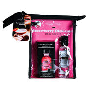 Strawberry Oral Sex Cocktail Kit with flavored lube and body oil.