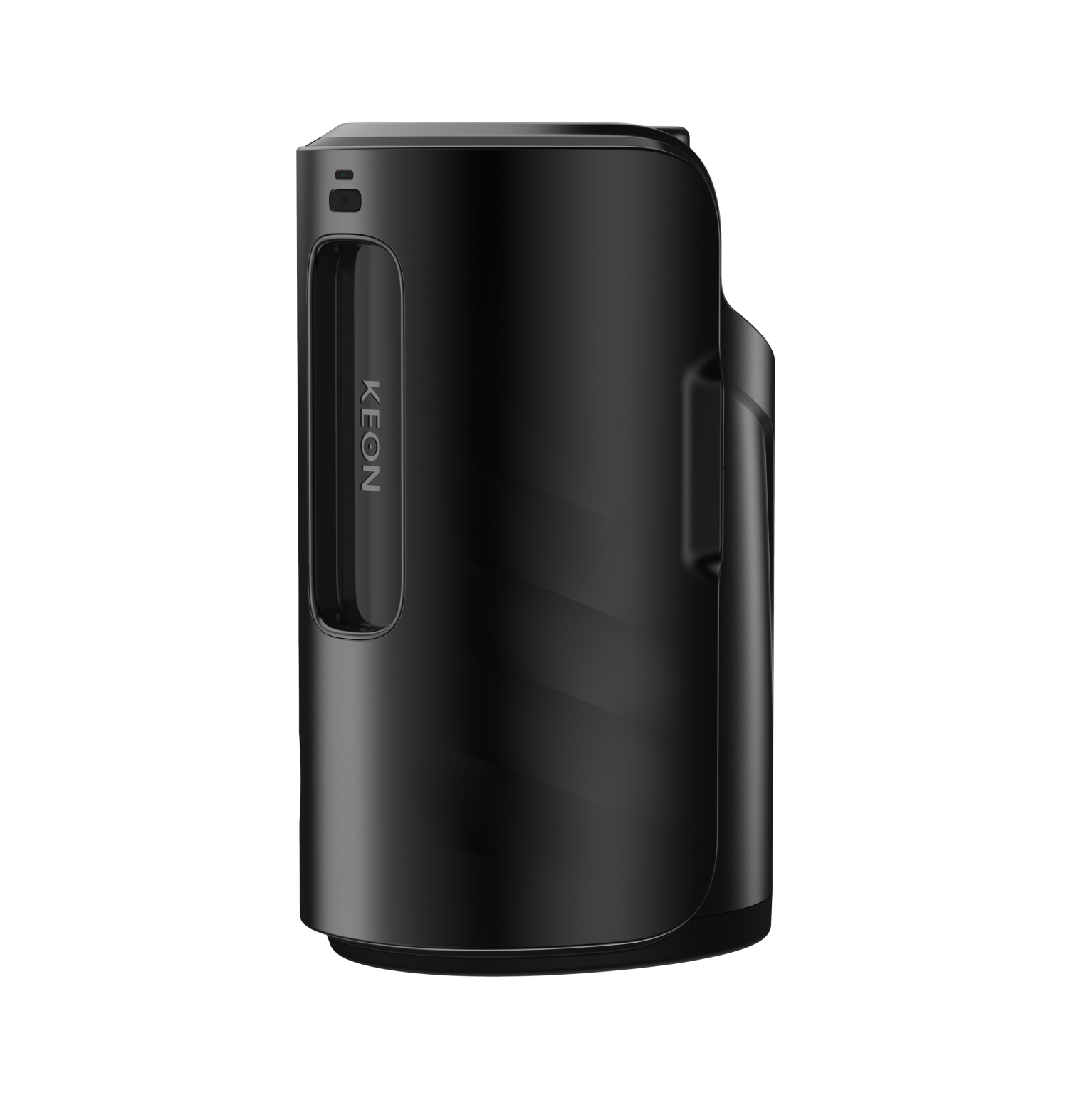 Black Keon automatic masturbator with a vertical slot and "KEON" text.