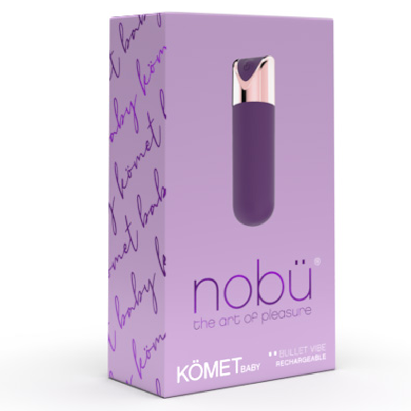 Purple Komet Baby rechargeable bullet vibrator by Nobü.