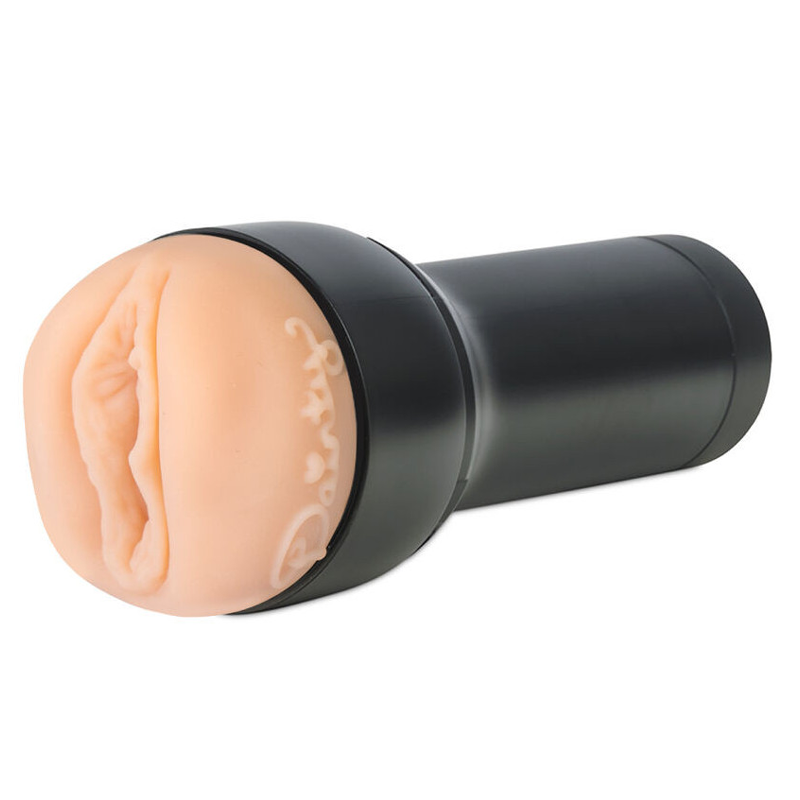Realistic TPE male masturbator sleeve with a textured interior.