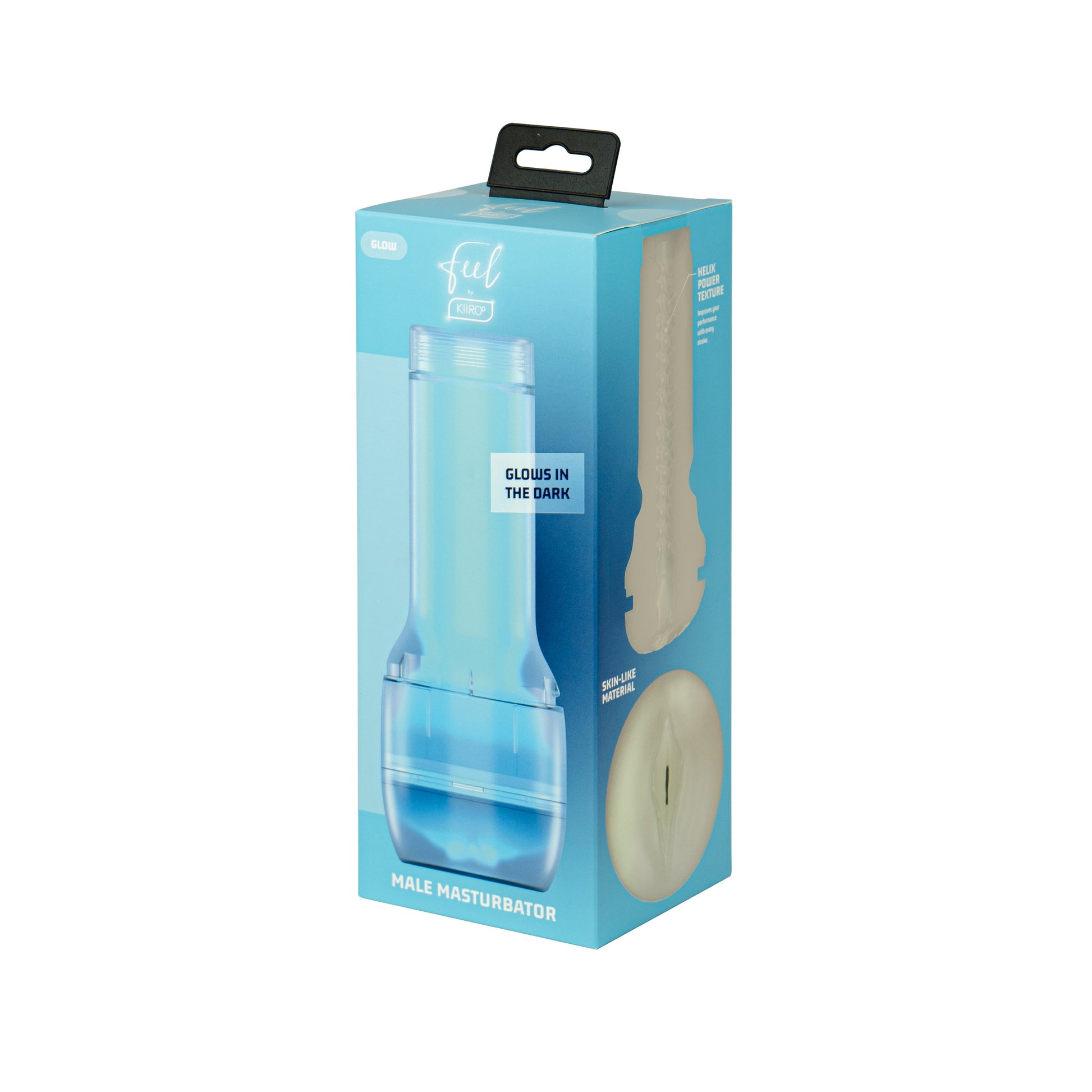 FeelGlow Glow-in-the-Dark Stroker with Textured Sleeve by Kiiroo.