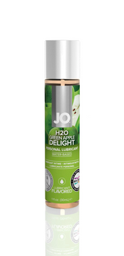 JO H2O Green Apple flavored personal lubricant in a 1 fl oz bottle.