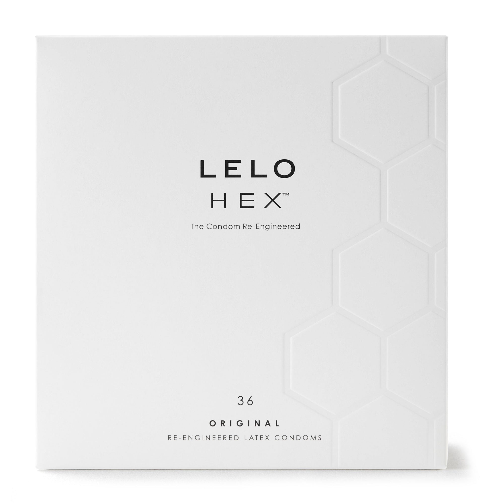 LELO HEX Original condoms, 36 pack, re-engineered latex.