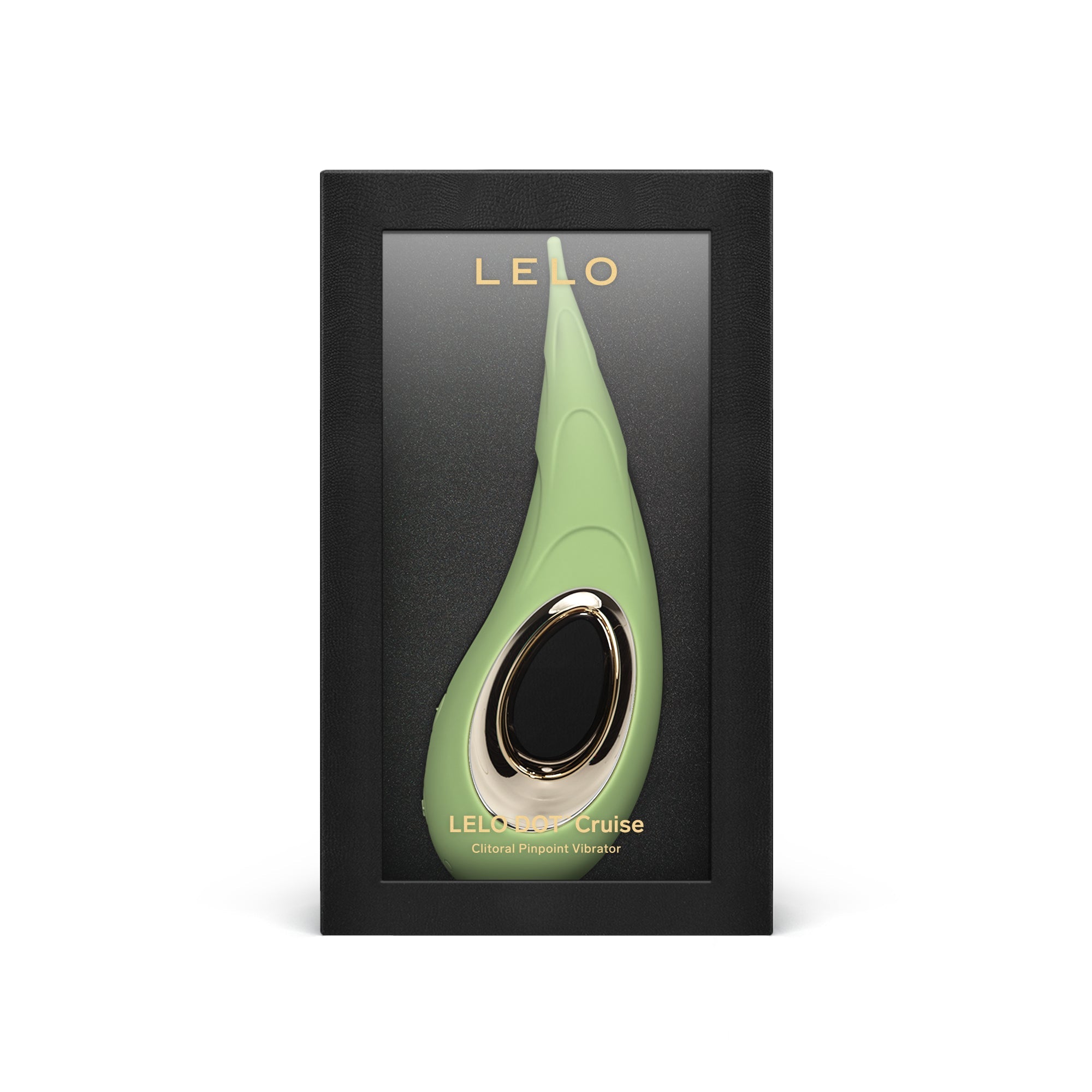 LELO DOT Cruise clitoral pinpoint vibrator in a black box.