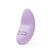 A lavender Lelo personal massager with two buttons and the Lelo logo.