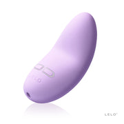 A lavender LELO Lily 2 vibrator with two control buttons and a charging port.
