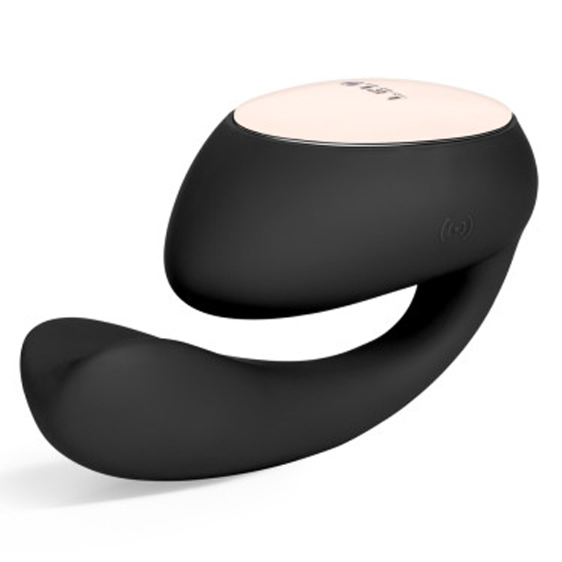 Black Lelo IDA Wave app-controlled G-spot vibrator with a curved design.