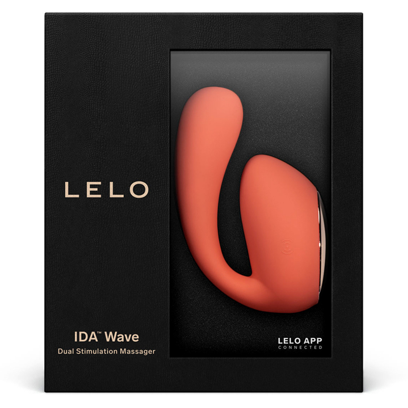 IDA Wave app-controlled G-spot massager in coral red.
