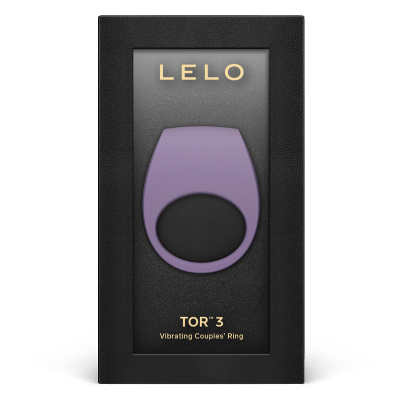 LELO TOR 3 vibrating couples ring in violet dust.