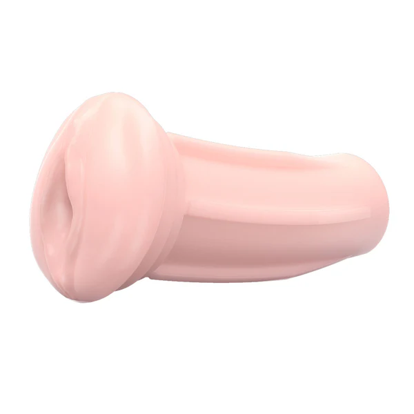 Realistic tan vaginal sleeve with textured interior for Lovense Max 2 masturbator.