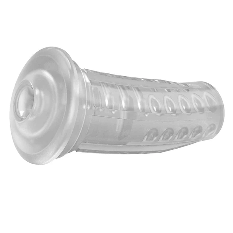 Clear textured replacement sleeve for Lovense Max 2 masturbator.
