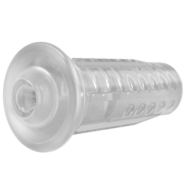 Clear textured replacement sleeve for Lovense Max 2 masturbator.