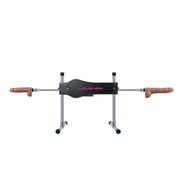 App-controlled double-sided sex machine with two dildos.