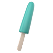 Blue ice cream shaped silicone dildo.
