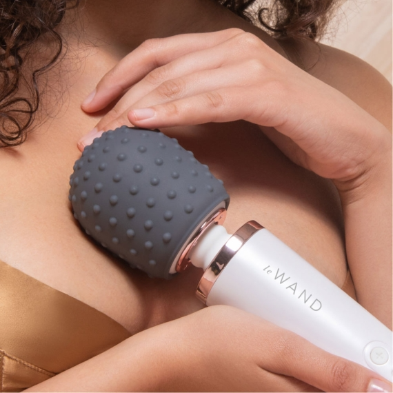 Silicone texture covers for a Le Wand massager.