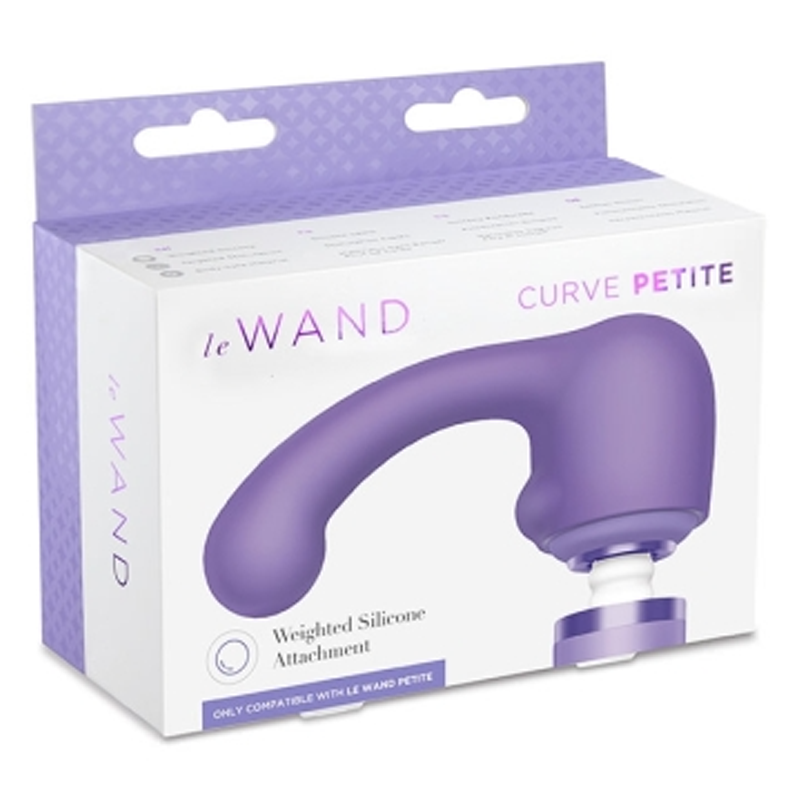 Le Wand Petite Curve silicone attachment for G-spot and prostate stimulation.