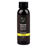 Hemp Seed Massage and Body Oil in Beach Daze scent, 2 fl oz.