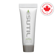 Sutil mint water-based personal lubricant in a 10ml travel size tube.