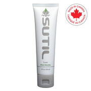 Tube of Sutil Mint Water-Based Lubricant with a "Made in Canada" emblem.