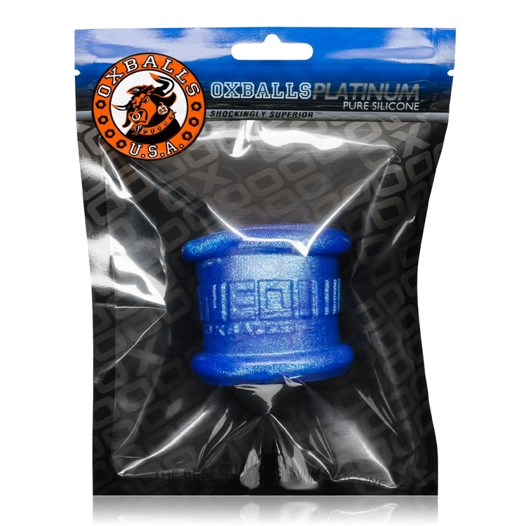 Neo Tall Silicone Ball Stretcher in metallic blue.