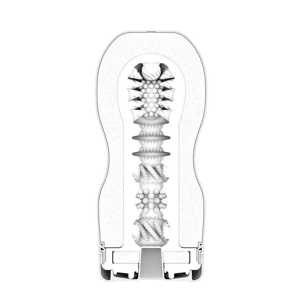 Tenga Premium Vacuum Cup Gentle masturbator with textured interior.