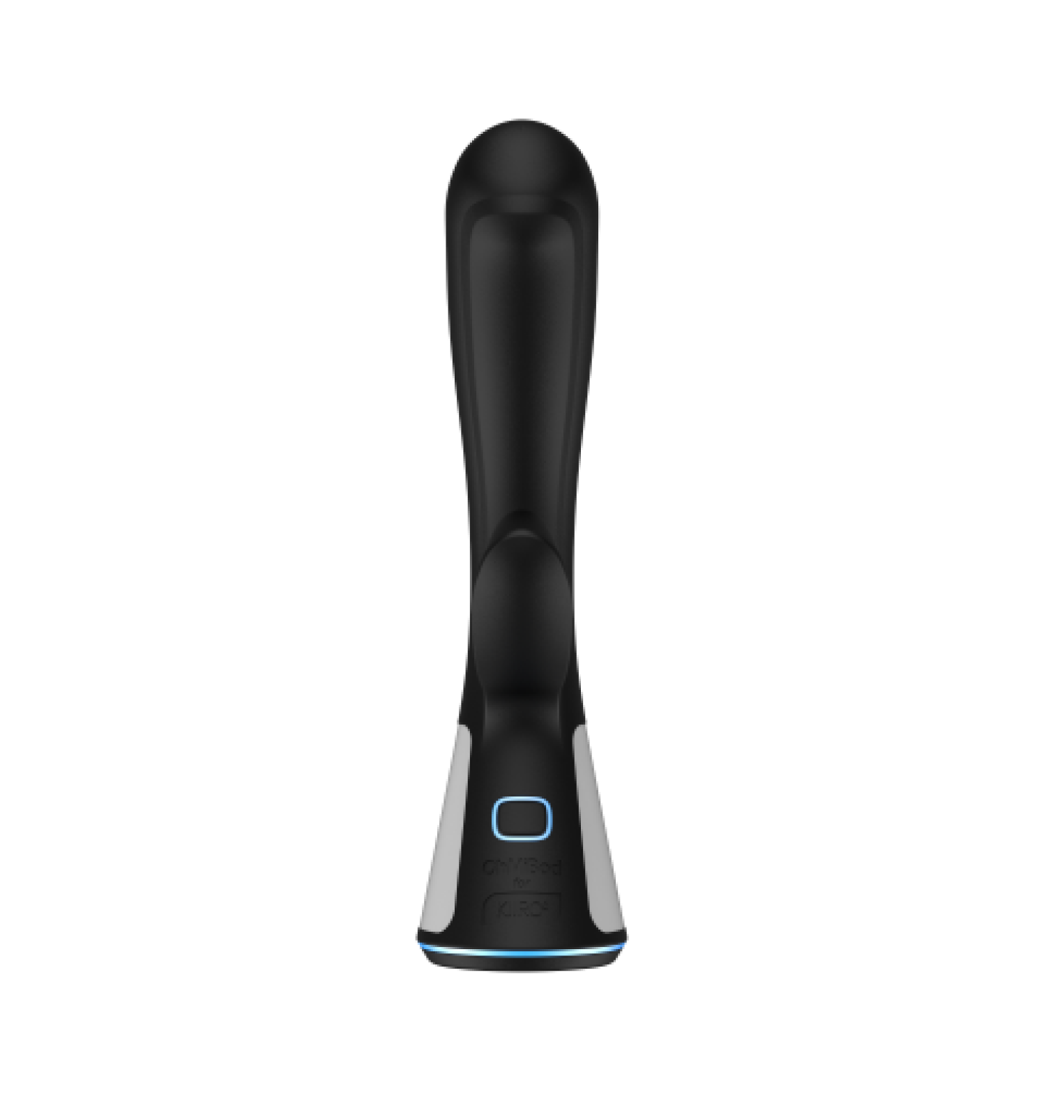 Black Fuse app-controlled G-spot vibrator with blue light accents.