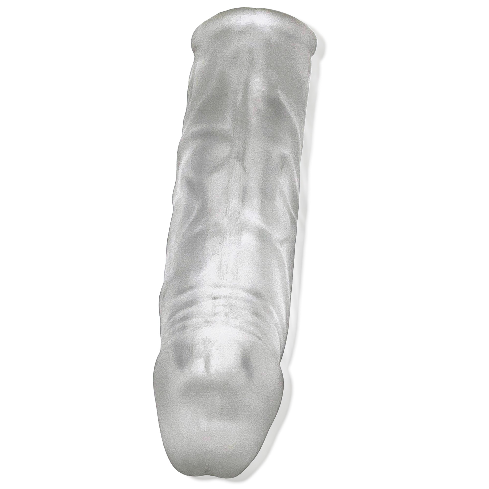 Dicker Silicone Cock Sheath with AdjustFit Insert, Ice