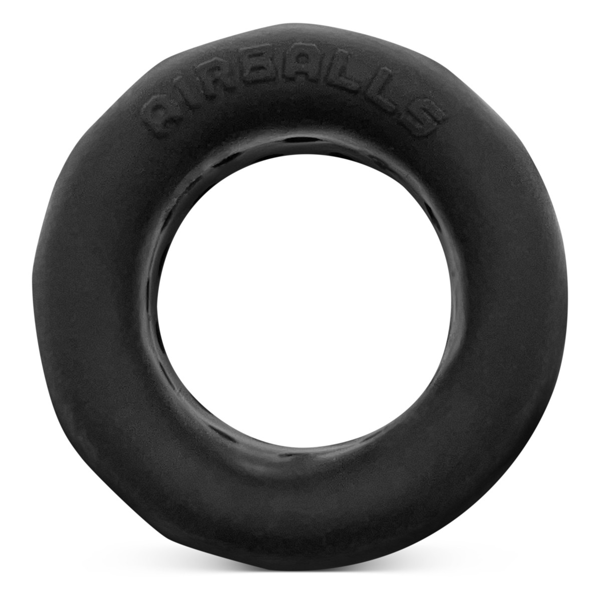 Black silicone ball stretcher with "AIRBALLS" embossed on the top.