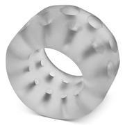 Clear ice silicone ball stretcher with raised bumps.