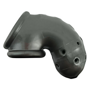 A grey silicone chastity cage with ventilation holes.