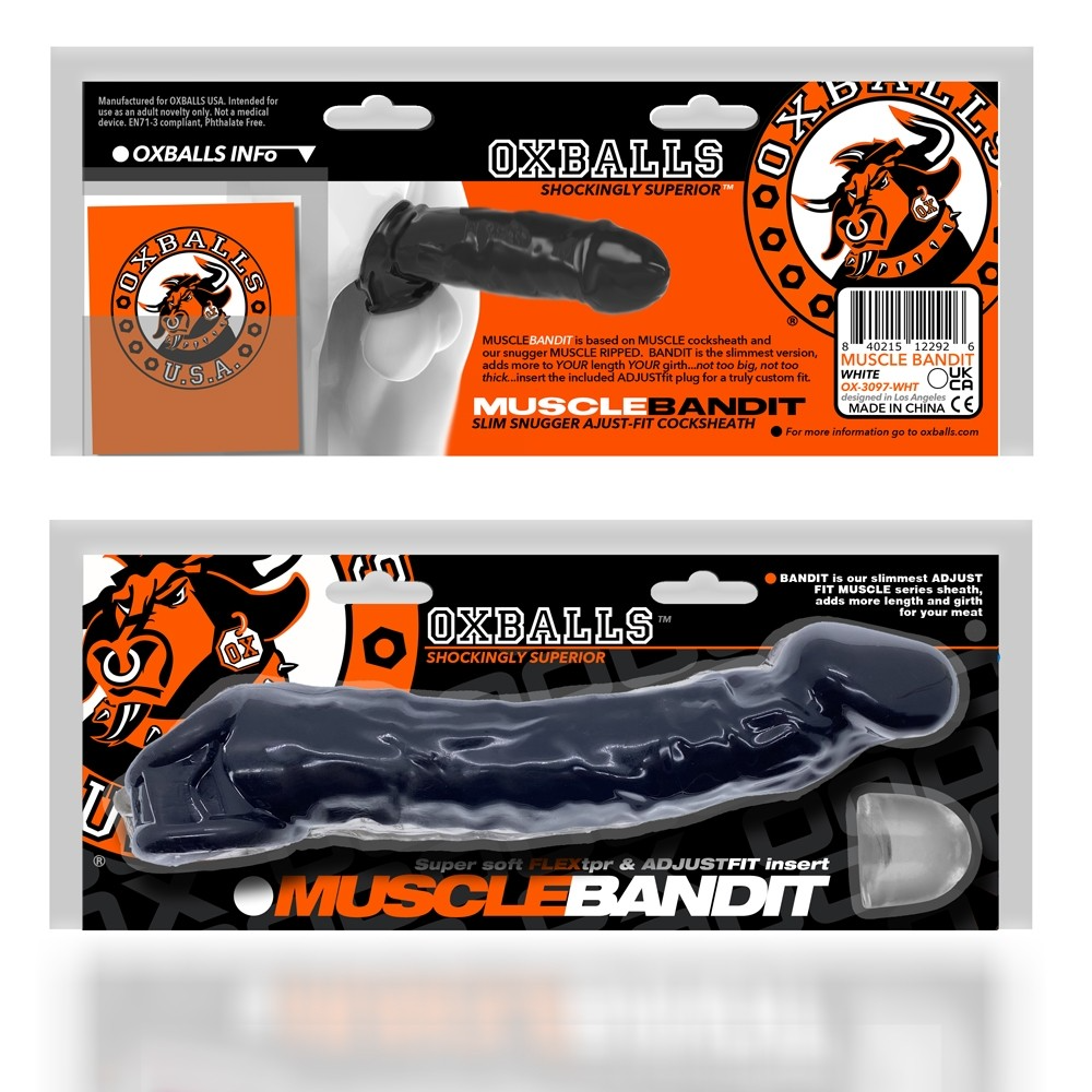 Black Muscle Bandit cocksheath with Adjustfit insert.