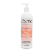 Probe Thick Rich personal lubricant in a white pump bottle.