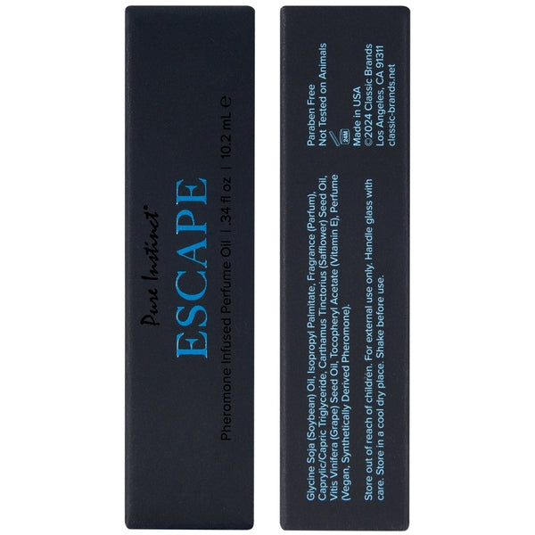 Pure Instinct Escape Pheromone Perfume Oil for men, 10.2ml.