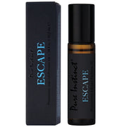 Pure Instinct Escape Pheromone Perfume Oil for men in a rollerball bottle.