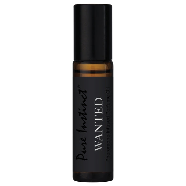 Pure Instinct Wanted Pheromone Infused Perfume Oil for men.