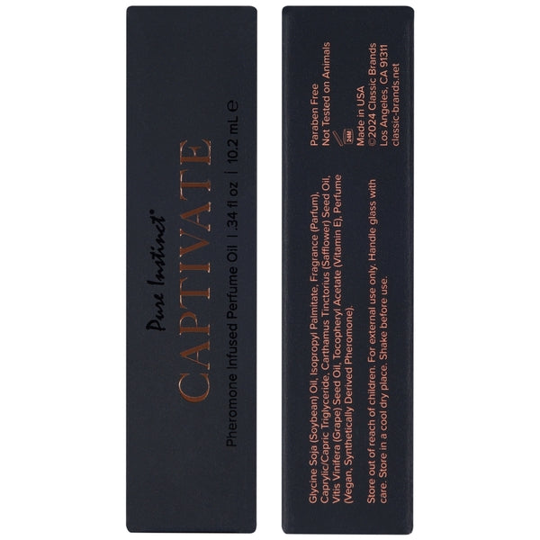 Pure Instinct Captivate Pheromone Perfume Oil, 10.2ml
