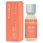 Pure Instinct Crush Pheromone Infused Perfume Oil in a 15mL bottle.