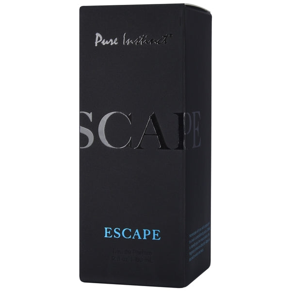 Black box for Pure Instinct Escape perfume for men.