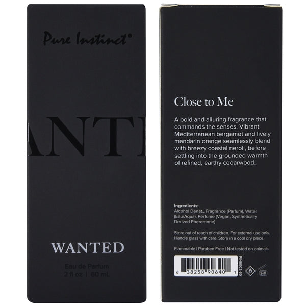 Pure Instinct Wanted Eau de Parfum for men, 60ml.