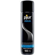 Pjur Aqua water-based personal lubricant in a 100ml bottle.