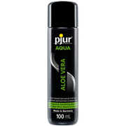Pjur Aqua Aloe Vera water-based personal lubricant in a 100ml bottle.
