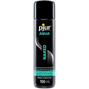 Pjur Aqua Naked water-based personal lubricant in a 100ml bottle.