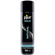Pjur Aqua Natural water-based personal lubricant in a 100ml bottle.