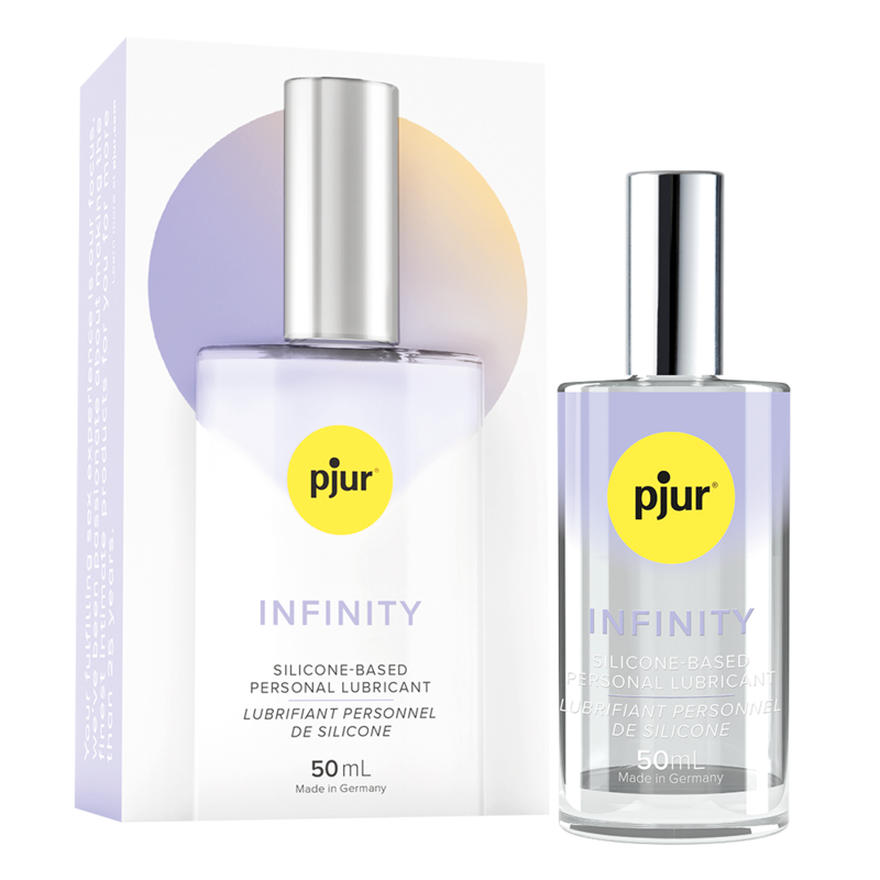Pjur Infinity silicone-based personal lubricant in a 50ml bottle.